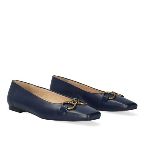 zappos navy blue flats.